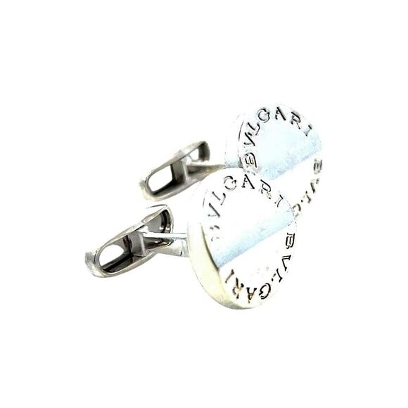 Bvlgari Estate Sterling Silver Cufflinks 16.24 Grams B17 - Picture 7 of 7